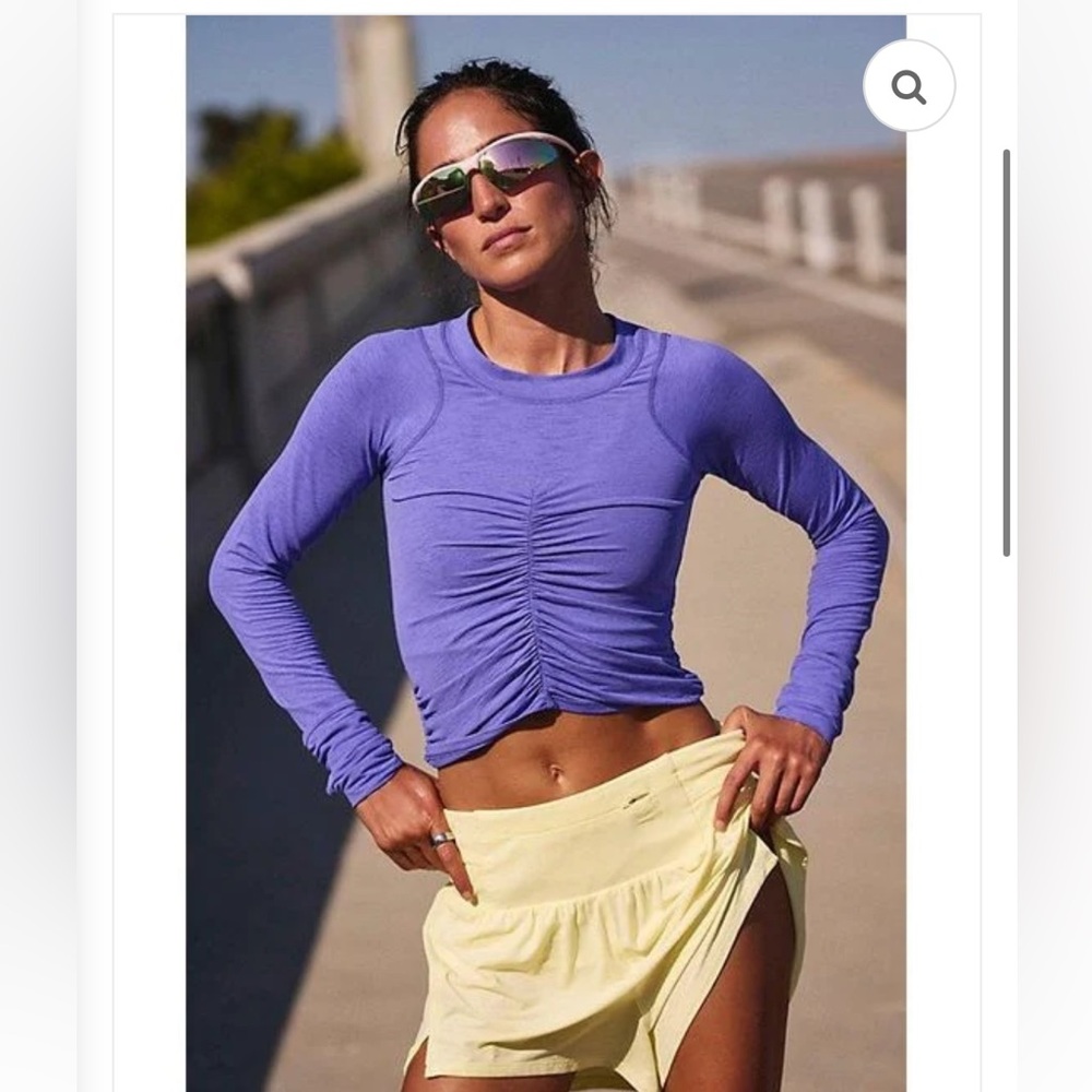 FP Movement Tempo Ruched UV Protection
Long Sleeve-Pulse Purple-NWT